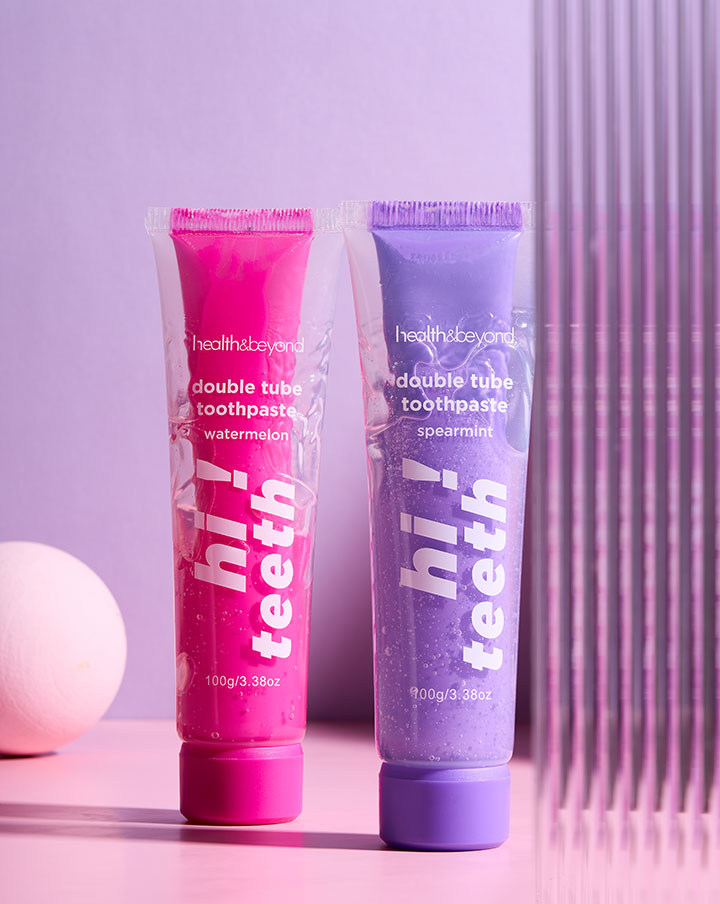 Двойной тюбик зубной пасты двойного действия