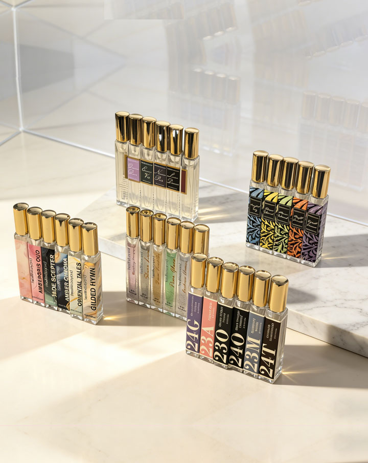 Миниатюрные духи из серии &laquo;Святилище Аллаха&raquo;.